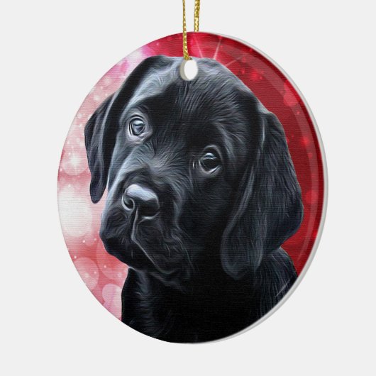 Black Labrador Weihnachtsschmuck (Links)