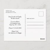 Black Labrador Wir haben die Ankündigung über die  Postkarte (Rückseite)