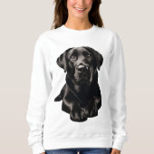 Black Labrador Women's Sweatshirt (Vorderseite)