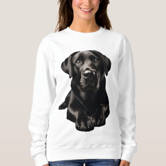 Black Labrador Women's Sweatshirt (Vorderseite)