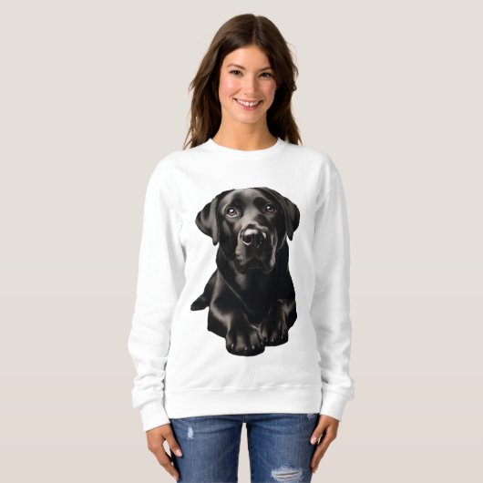 Black Labrador Women's Sweatshirt (Vorne ganz)