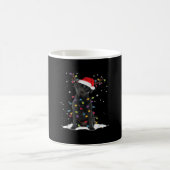 Black Labrador Xmas Dog Christmas Tree Light Class Kaffeetasse (Mittel)