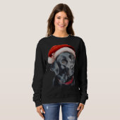 Black Labrador zu Weihnachten Sweatshirt (Vorne ganz)