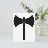 Black Labrys Postkarte (Stehend Vorderseite)