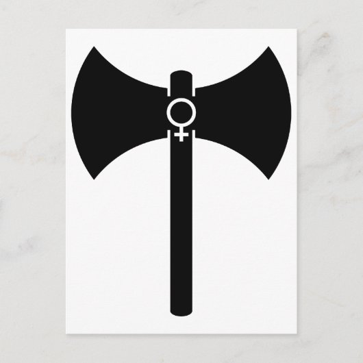 Black Labrys Postkarte (Vorderseite)