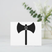 Black Labrys Postkarte (Stehend Vorderseite)