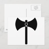 Black Labrys Postkarte (Vorne/Hinten)