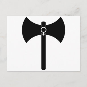 Black Labrys Postkarte
