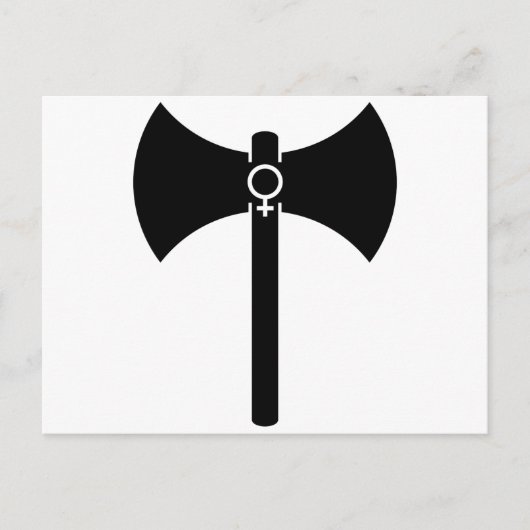 Black Labrys Postkarte (Vorderseite)