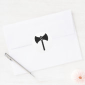 Black Labrys Runder Aufkleber (Umschlag)