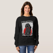 Black Labzilla Labrador Labrador Retriever Dogs Tr Sweatshirt (Vorne ganz)