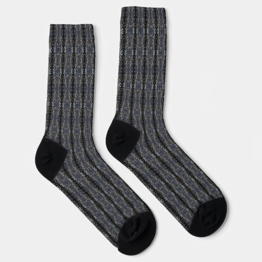 Black Lace 2 Tree Bark Patterned Socken (Rechts)