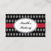 Black Lace Business Card Visitenkarte (Vorderseite)