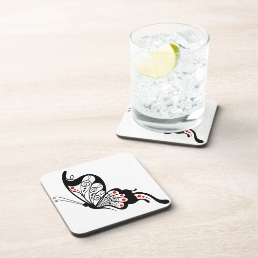 Black Lace Butterfells 2 Getränkeuntersetzer (Rechte Seite)