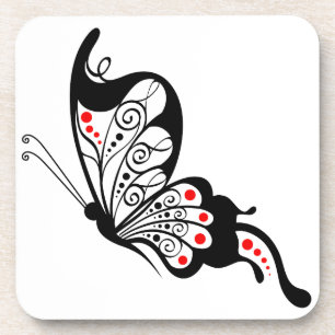 Black Lace Butterfells 2 Getränkeuntersetzer