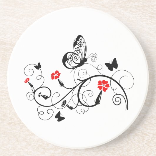 Black Lace Butterfells 4 Getränkeuntersetzer (Vorne)