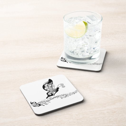 Black Lace Butterfells 6 Musical Getränkeuntersetzer (Rechte Seite)