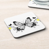 Black Lace Butterflies 10 Untersetzer (Linke Seite)