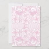 Black Lace Corset Bridal Lingerie Dusche Einladung (Rückseite)