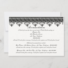 Black Lace Einschließkarten Einladung