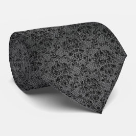 Black Lace Fashion Designer Texture Neck Tie Krawatte