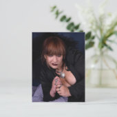 Black Lace Goth Postkarte (Stehend Vorderseite)