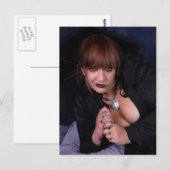 Black Lace Goth Postkarte (Vorne/Hinten)