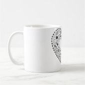 Black Lace Heart Kaffeetasse (Links)