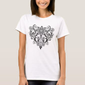 Black Lace Heart T-Shirt (Vorderseite)