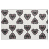 Black Lace Hearts Stoff (Fat Quarter (45,7 x 55,9 cm))