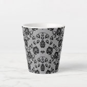 Black Lace Latte Tasse (Vorderseite)