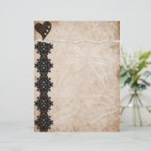 Black Lace Letterhead (Stehend Vorderseite)