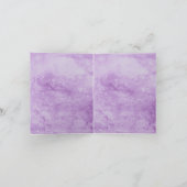 Black Lace Lila Gothic Wedding Dankeschön Karte (Innenseite)