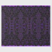 Black Lace Lolita Goth Wrapping Paper Geschenkpapier (Flach)