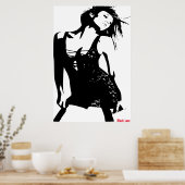 Black Lace Poster (Küche)
