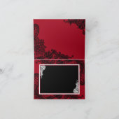 Black Lace Red Modern Goth Danke (Innenseite)