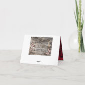 Black Lace Red Modern Goth Danke (Rückseite)