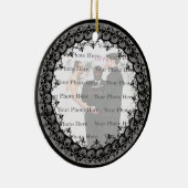 Black Lace Round Ornament (Rechts)