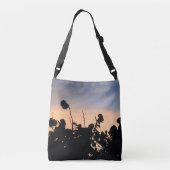 Black Lace Sunset Tragetaschen Mit Langen Trägern (Rückseite)
