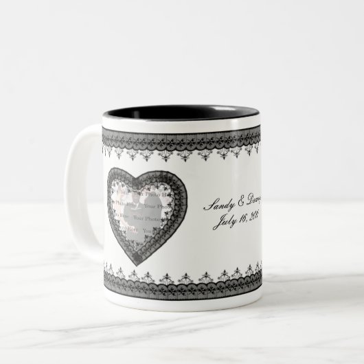 Black Lace Tasse (Vorderseite Links)
