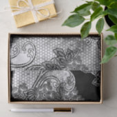 BLACK LACE Tissue Seidenpapier (Geschenk)