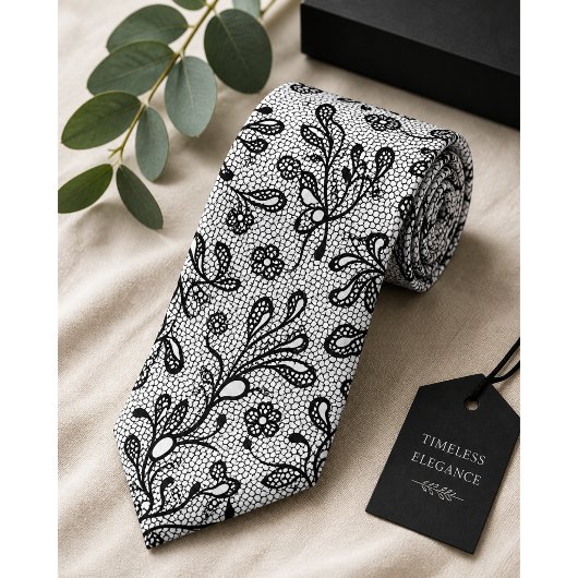 Black Lace Vintag Krawatte