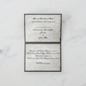 Black Lace Wedding Save the Date Einladung (Innenseite)