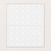 Black Lace White Damasks Visitenkarten (Innenseite Aufgefaltet)