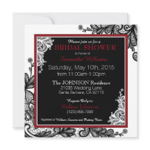 Black Lace White Modern Goth Brautparty