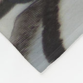 Black Laced Wyandotte Chicken Feather Fleecedecke (Ecke)