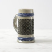Black Lacework Artistry Stain Große Tasse (Vorderseite Links)