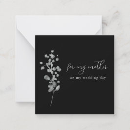 Black Lacquer für mein Muttergeschenk Mitteilungskarte