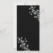 Black Lacquer Hochzeitsprogramm (Rückseite)