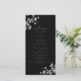 Black Lacquer Hochzeitsprogramm